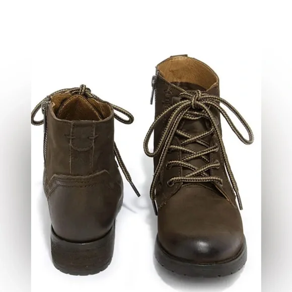 NWT Steve Madden Gobbin Brown Leather Ankle Boots - Picture 2 of 6